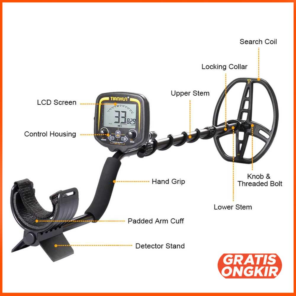 Pendeteksi Logam Metal Gold Silver Detector - TX-850