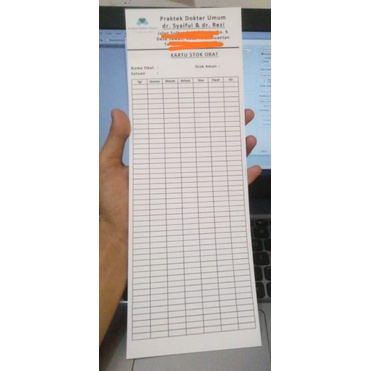 

Cetak custom kartu stock toko bebas bisa request Ukuran A6 berwarna