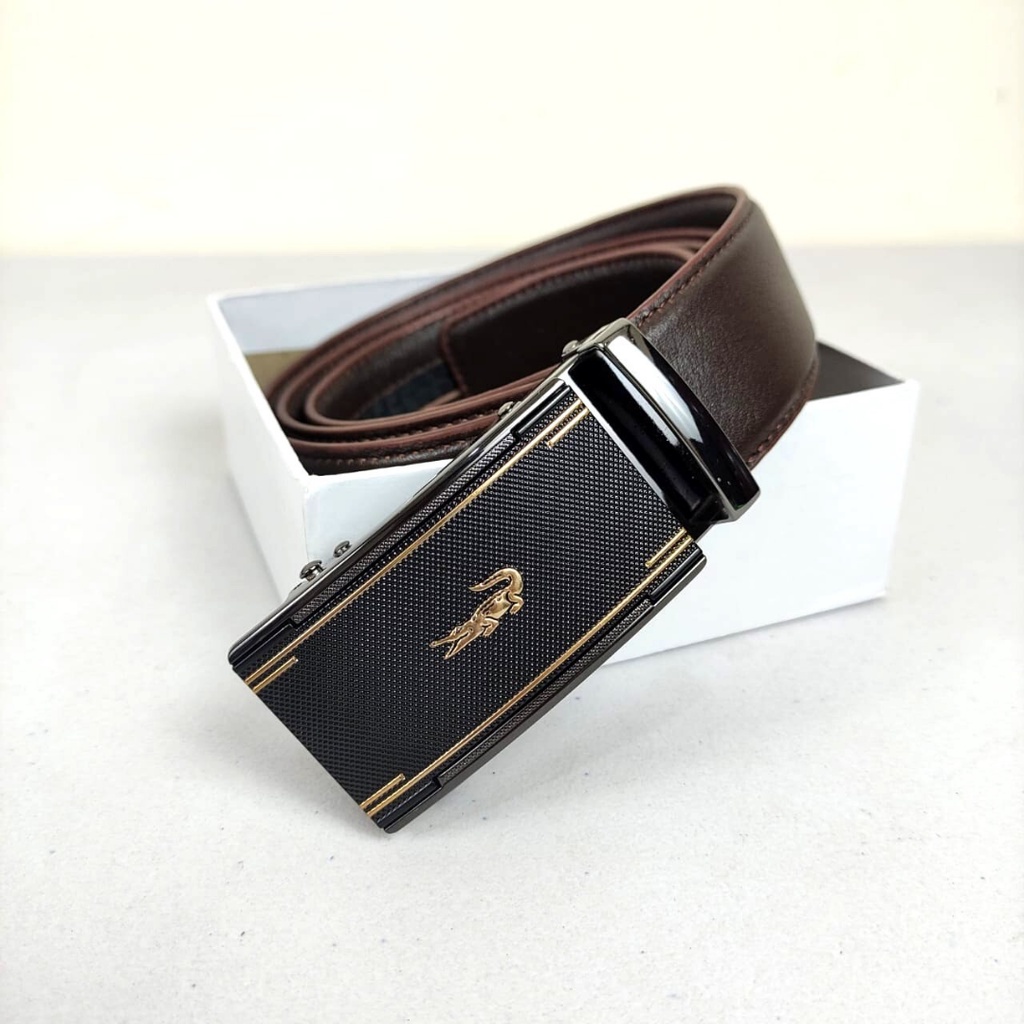 RELIO Ikat Pinggang kulit Sapi Gesper Premium Sabuk Pria Pinggang Normal - Originale Leather Belt