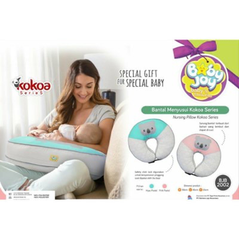 Baby Joy Nursing Pillow Bantal Menyusui Dengan Gasper Kokoa Series - BJB 2002