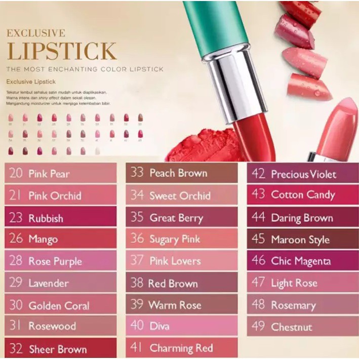 WARDAH EXCLUSIVE LIPSTICK 3.8GR