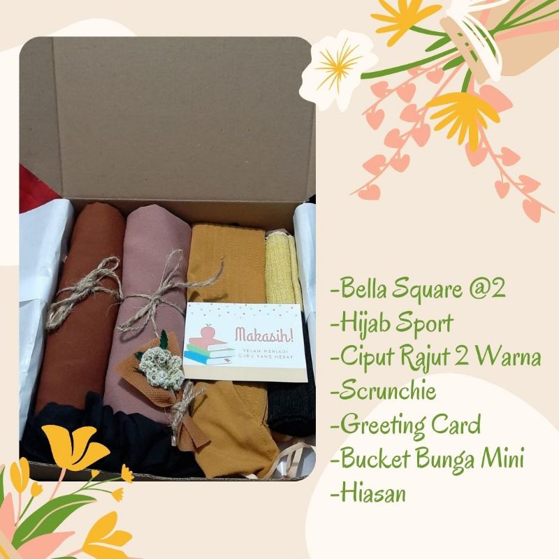 

HAMPERS - GIFT BOX - KADO - HADIAH - HIJAB - JILBAB - WISUDA - ULANGTAHUN