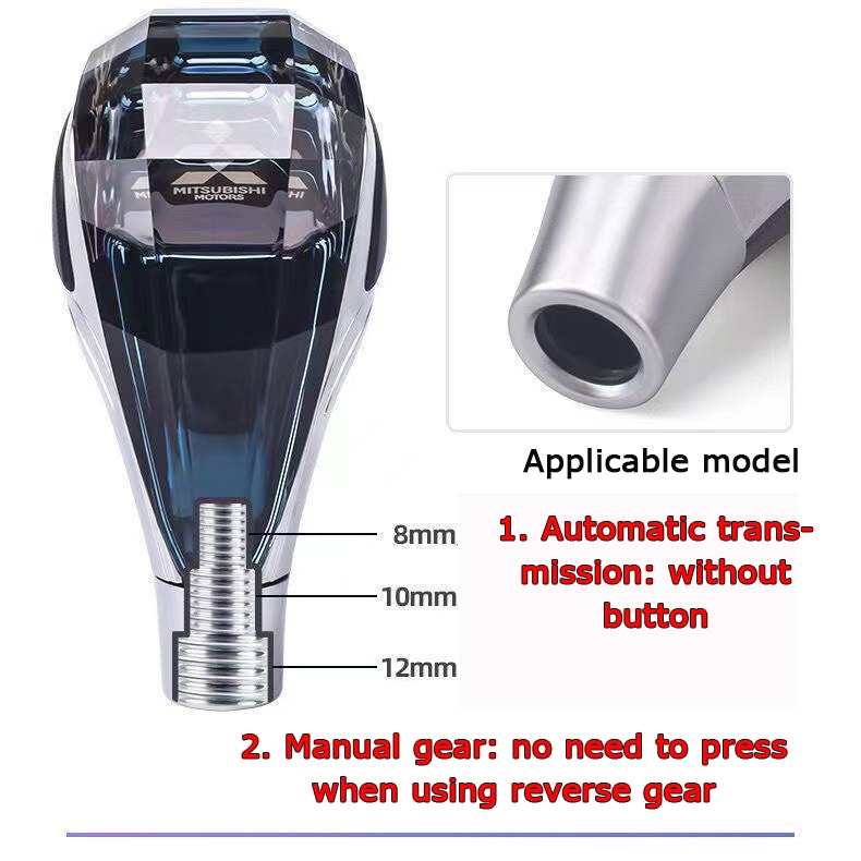 1 Set Knob Tuas Perseneling Mobil Kristal Untuk Suzuki