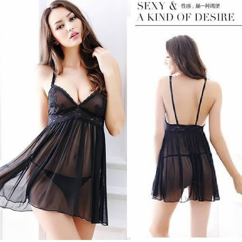 DeSecrettz DESIREE Baju Tidur Wanita Dewasa Includes Lingerie Sexy &amp; G String, Baju Tidur Sexy