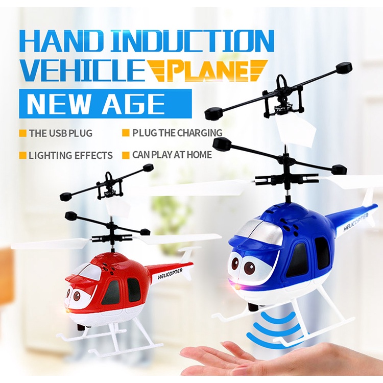 RC Helikopter Mini Helicopter Terbang Mainan Heli copter dengan Kontrol Sensor - HD8860  Heli Copter Mainan Pesawat terbang  helikopter terbang Mainan Anak anak Olahraga Bagus Murah Seru Untuk Anak TK Paud SD