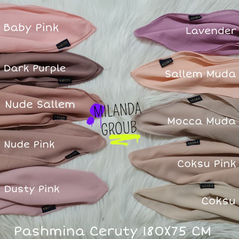 Pahsmina Ceruty Babydoll Import Grade A 180X75 CM (Jahit Tepi)