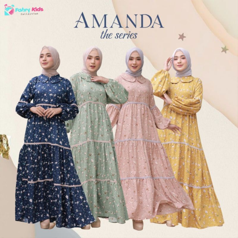 AMANDA THE SERIES MOMMY SET HIJAB/ GAMIS WANITA / BAJU WANITA