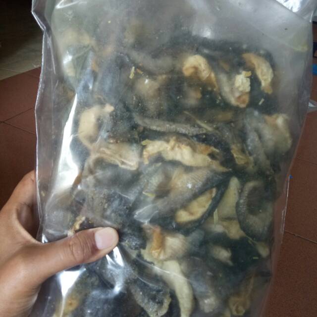 

Kerupuk Kulit Ikan Patin kemasan 250gr no label