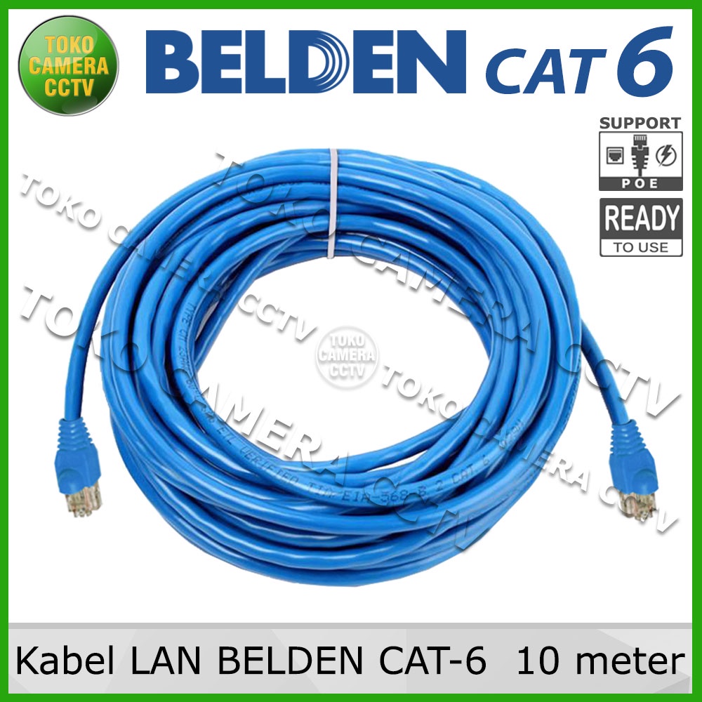 KABEL LAN BELDEN CAT6 10 meter / UTP BELDEN CAT 6 10m