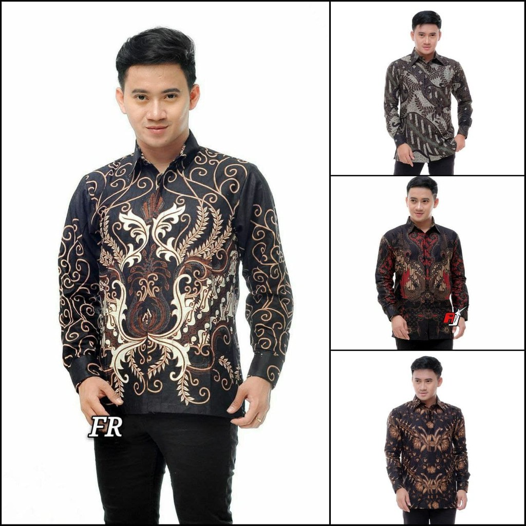 BATIK PRIA LENGAN PANJANG TERBARU SUPER EKSLUSIF SIZE M L XL XXL ORIGINAL