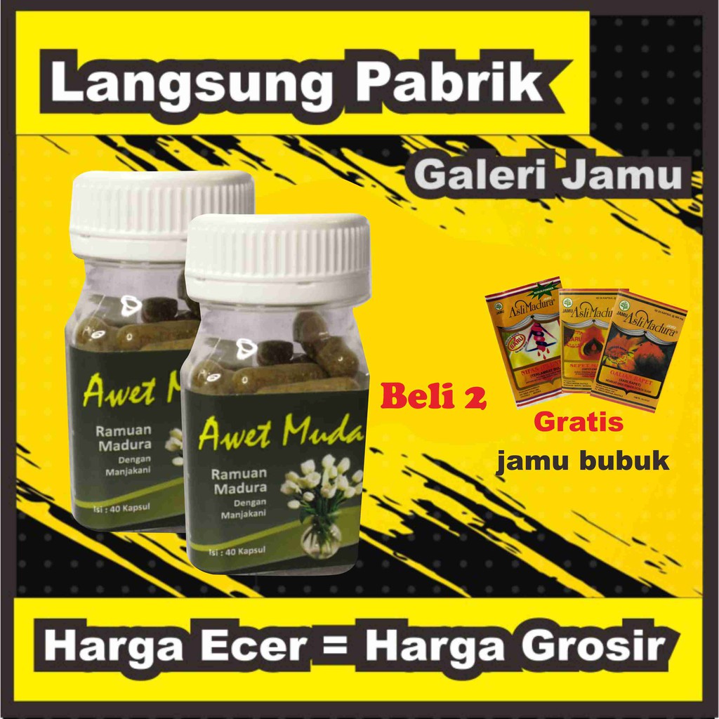 

JAMU AWET MUDA FIRDAUS OBAT AWET MUDA (PAKET COMBO HEMAT DAPAT 2 BOTOL)