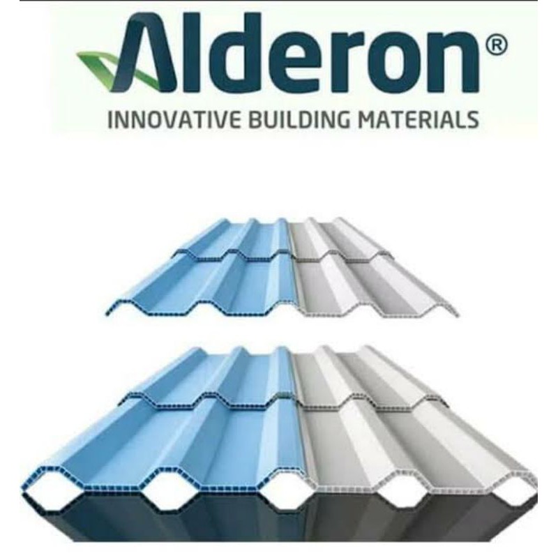Alderon uPVC roof atap gelombang berongga / fiber / plastik