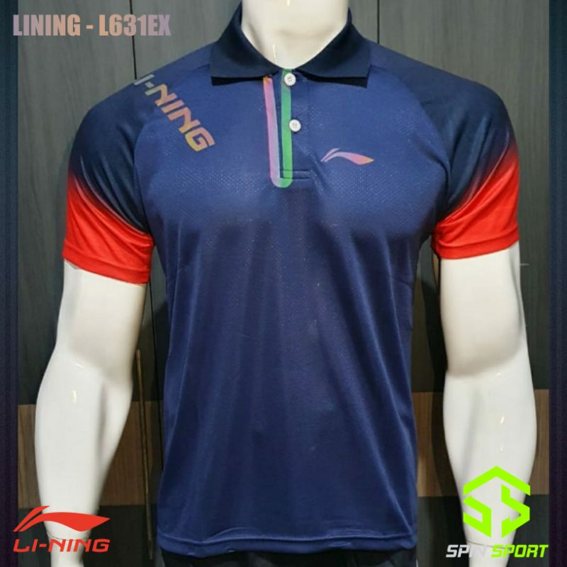 [L631EX] Kaos Baju Lining Li-Ning Import Premium Badminton Bulutangkis Tenis Meja Pingpong 631