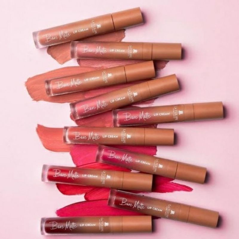 La Tulipe Bare Matte Lip Cream original murah