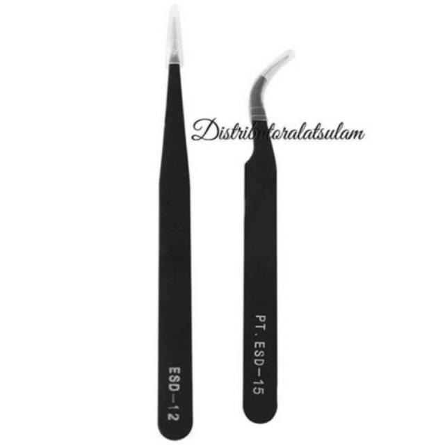 Pinset Black pinset eyelash extension pinset bulumata