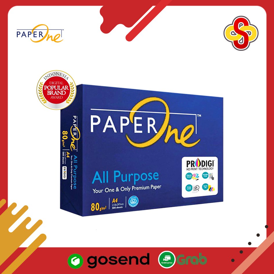 

Kertas HVS Fotocopy Paper One A4 80 gr Isi 500 Lembar