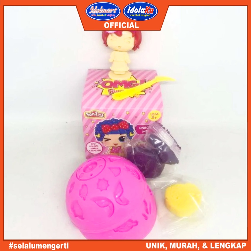 IDOLMART Fundoh Mainan Edukasi OMG Surprise Mainan Lilin Telur LOL Surabaya