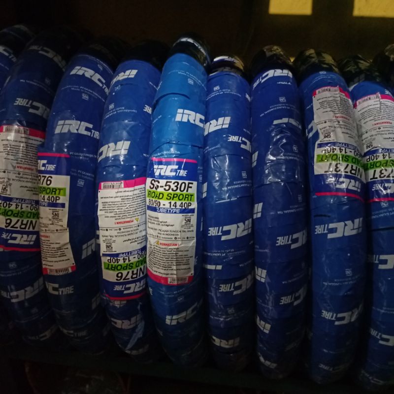 BAN LUAR Motor Matic IRC  80/90-14 Ring 14 NON TUBELESS TT