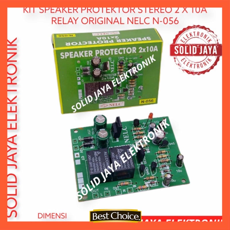 KIT PROTEKTOR SPEAKER 20 A 20A PROTECTOR 2 X 10A RELAY ORI NELC N-056