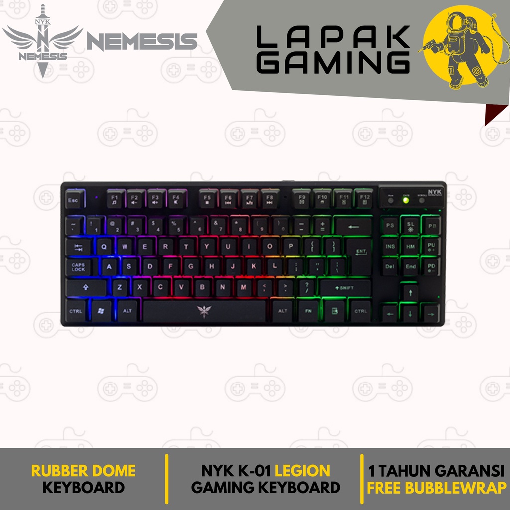 NYK Nemesis K-01 K01 TKL Wired Gaming Keyboard