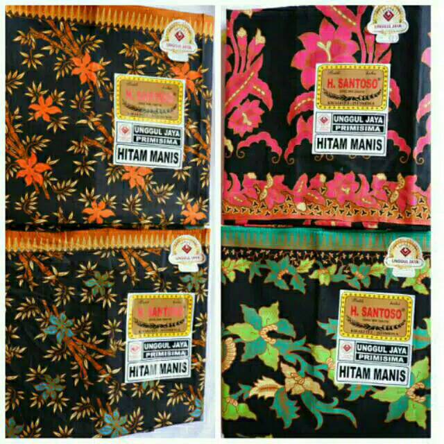 KAIN BATIK /KAIN JARIK H.SANTOSO HITAM MANIS