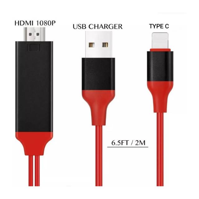 USB 3.1 TYPE C TO HDMI 2 METER WITH USB POWER