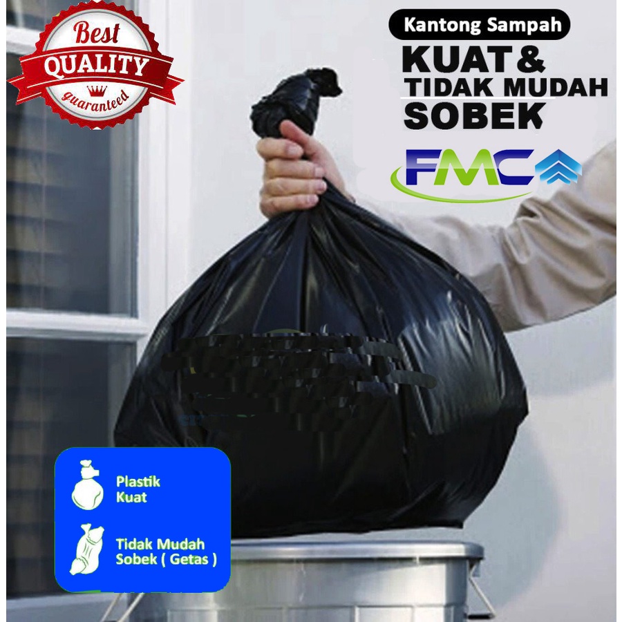 Kantong Plastik Sampah Besar Jumbo Tong Kresek Warna Hitam Tebal Kuat Anti Bocor Poly Bag Trash Bag Praktis Murah