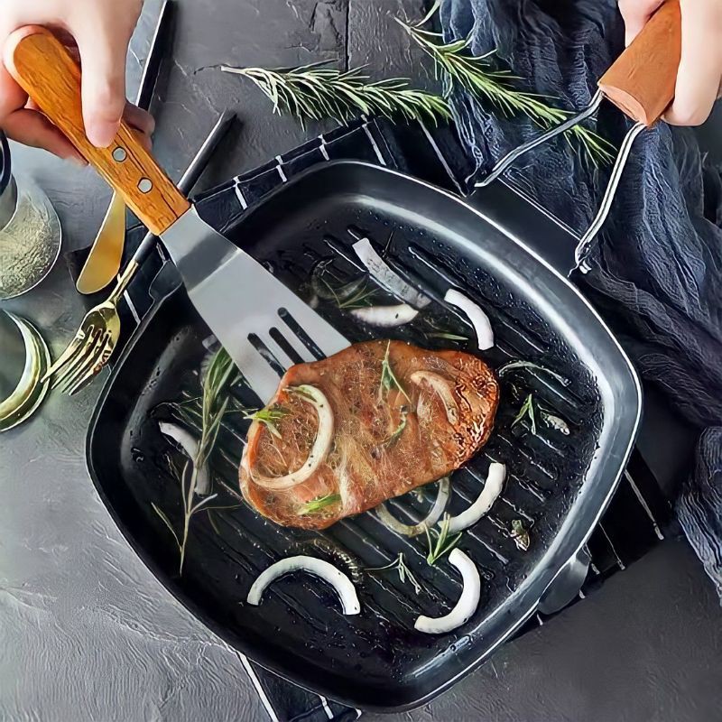 SQUARE GRILL PAN 20 CM Non Stick GIONEE Panci Panggang