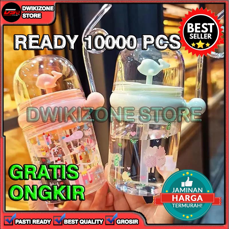 [100% ORIGINAL] BOTOL MINUM 250ML ANAK UNIK AIR MANCUR LUMBA LUMBA KARAKTER HEWAN BINATANG BOTTLE