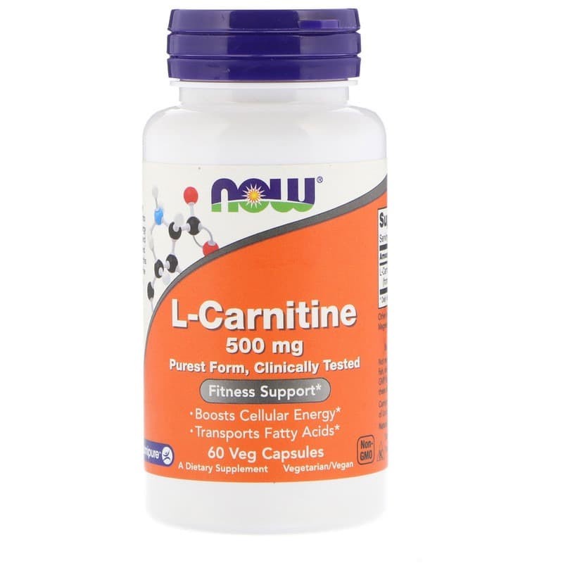 Now Food L Carnitine 500 mg 60 Veg Cap Now Carnitine Naik Energi Ori USA