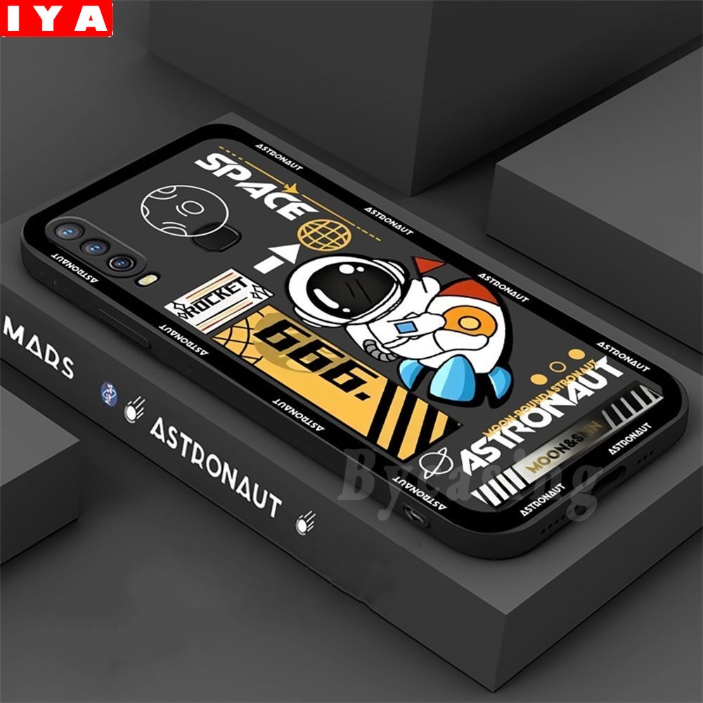 Soft Case TPU Motif Astronot Luar Angkasa Untuk Huawei Y6P Y7A Y6 Pro Y9S Nova 5T Nova 3i Nova 7i Y7 Pro 2019 P30 Lite