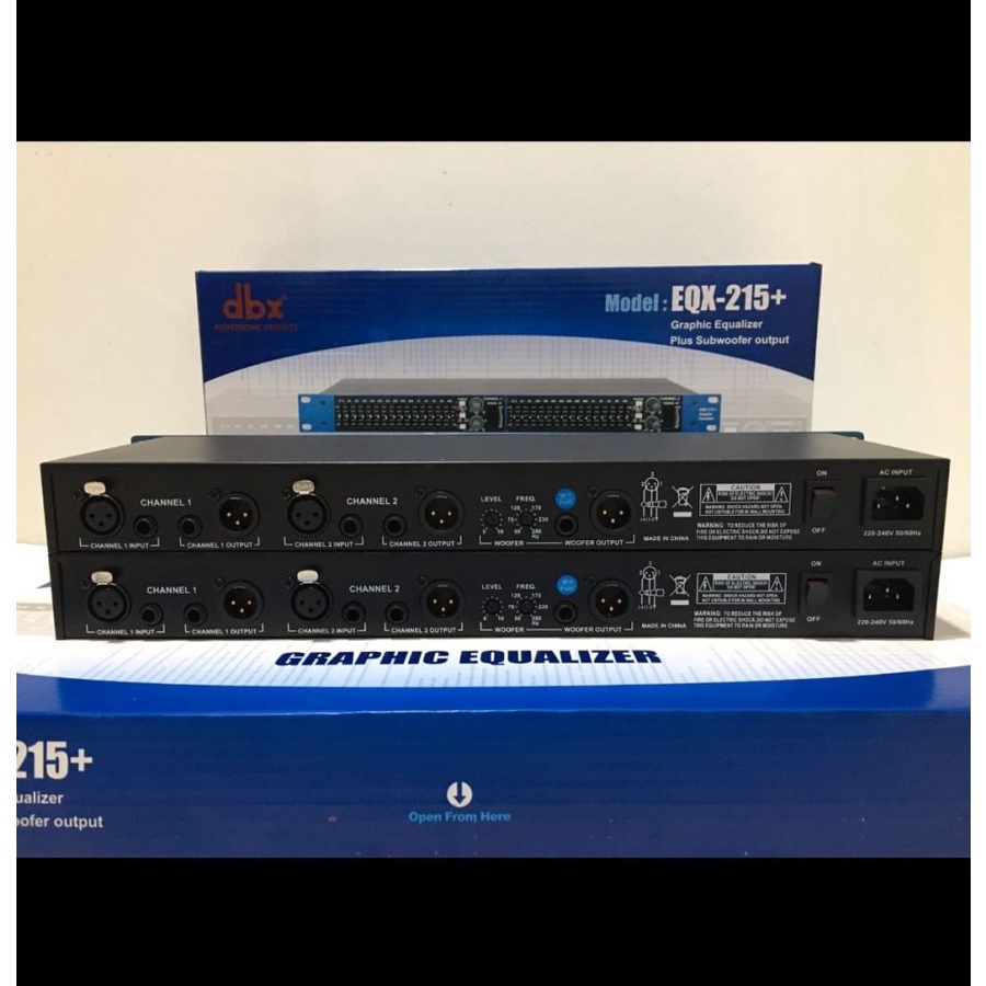 Equaliser ekualiser dbx eqx 215 plus dbx eqx 215+  sub