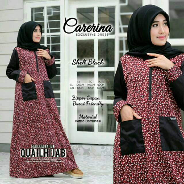 GAMIS CARENINA QUAIL -  PROMO JILBAB QUAIL - ORIGINAL QUAIL HIJAB