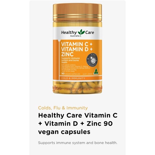 Healthy Care Multi Vitamin C D Zinc 3in1