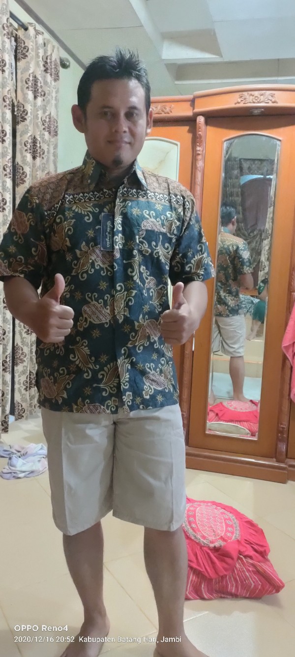 Size M L Xl Xxl Xxxl Bswart Batik Hrb026 Kenongo Hem Pendek Padi Pekalongan M L Xl Batik Pria Murah