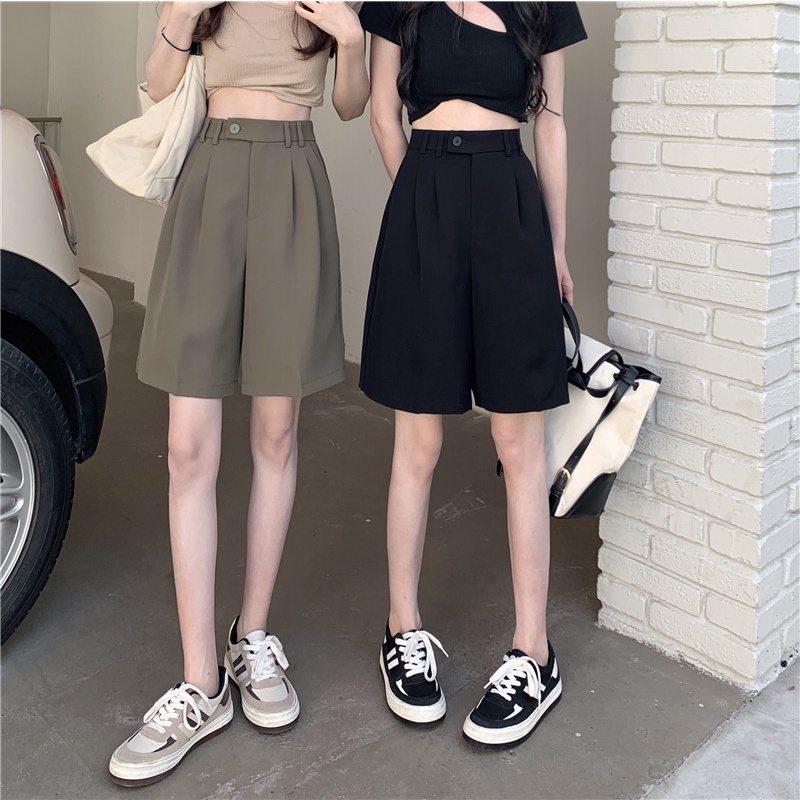 Korean style Celana pendek wanit high waist casual pants wanita/short pants