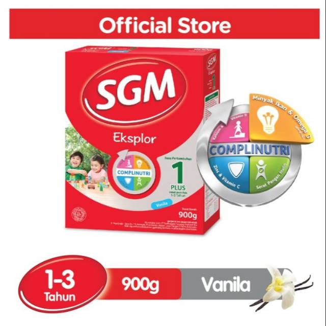 

SGM EKSPLOR 1 PLUS SUSU PERTUMBUHAN PRESINUTRI VANILA 900GR