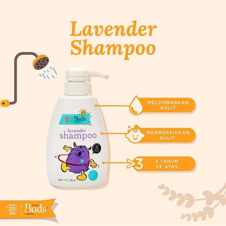 Buds Shampoo Lavender 350ml 3th+