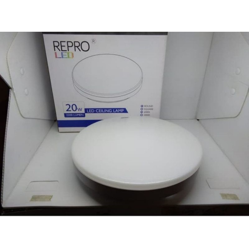 REPTO LEONA CEILING OB 240MM ROUND 20W PUTIH