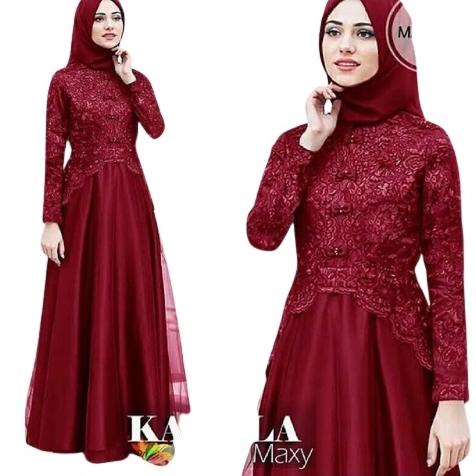 ABI NENTO KEBAYA BRUKAT MAXY Dress / KEBAYA MODERN / FASHION MUSLIM WANITA / ABAYA TURKEY /GAMIS /  