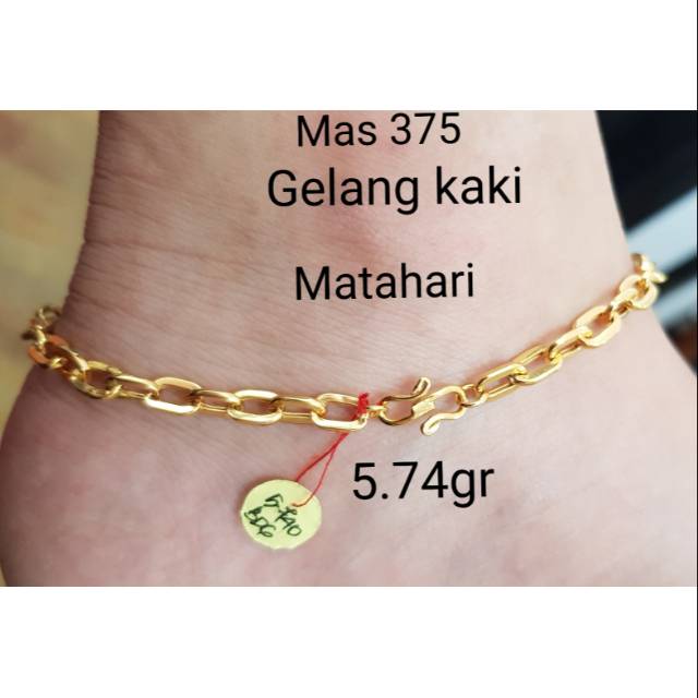 Model Gelang Kaki Emas 375 | MODELEMASTERBARU