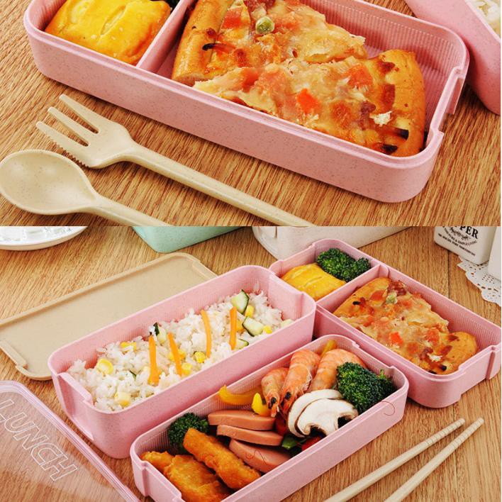 Kotak Makan Transparant / Lunch Box Bento 900ML BPA FREE