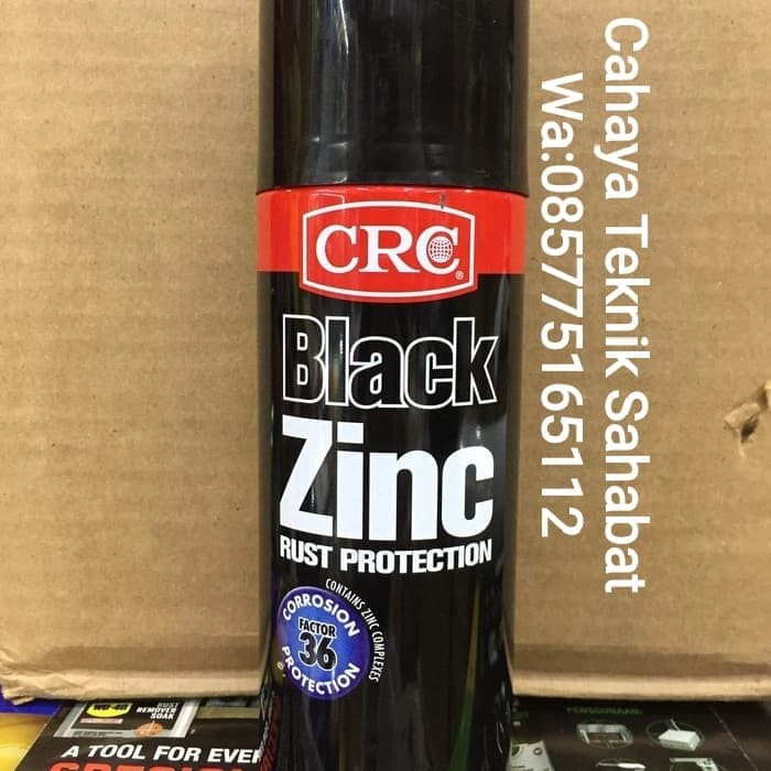 Crc black zinc rust protectionn