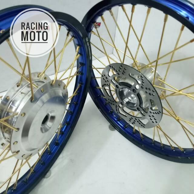 PAKET VELG MATIC VARIO-BEAT-SCOOPY-SPACY VELG TDR TWO TONE RING17 FREE CAKRAM DIRAKIT VELG LENGKAP