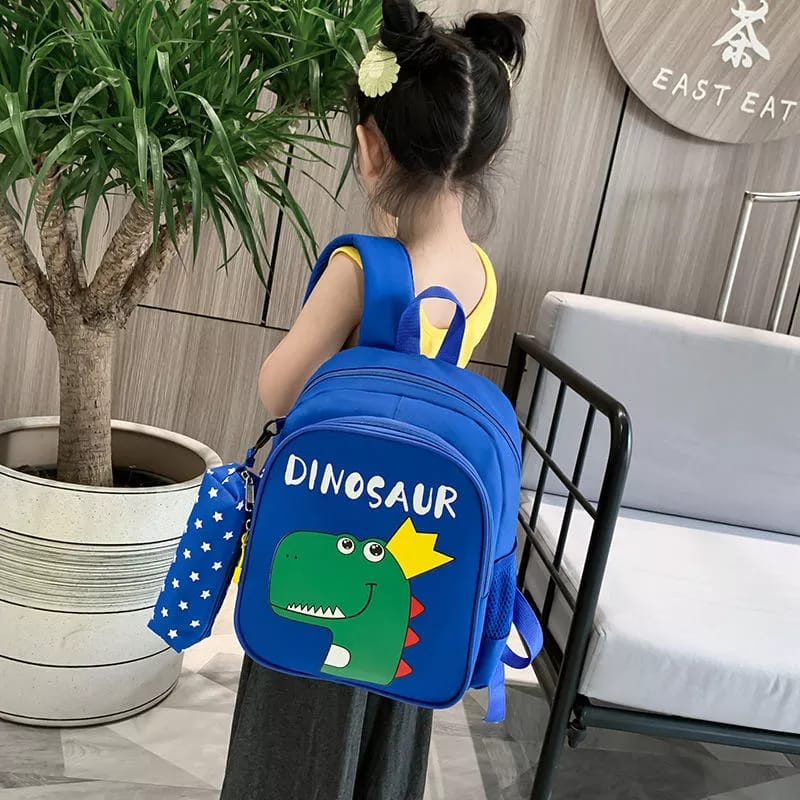 ST99_ Tas Ransel Anak Sekolah Terbaru 2022 - Tas RAnsel Anak Kapasitas Besar - Ransel Motif Dinosaurus