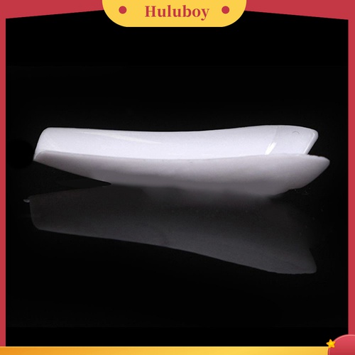 Huluboy Huluboy♡ 500pcs / Kotak Kuku Palsu Kepala Datar Mulus Ultra Tipis Transparan Tahan Lama Untuk Wanita