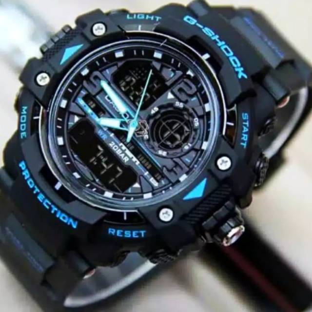 Jam Tangan Casio Gshock GWN8600 Bisa Renang - Hitam lis Biru