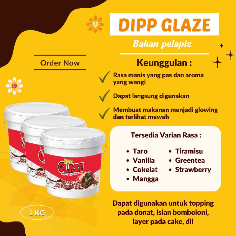 5KG DIPP GLAZE ELIMAS / GLAZE SSA / DIPP GLAZE / TOPING DONAT / SELAI ELIMAS