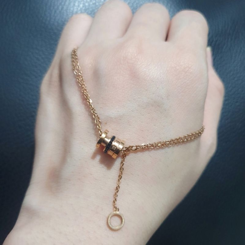 Gelang Titanium Asli Rosegold Bisa Request Size Premium Quality Anti karat anti alergi Stainless steel ori T18