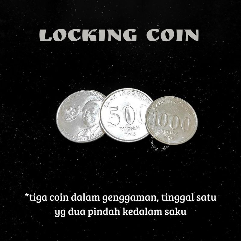 Alat Sulap Locking Coin - Sulap Koin - Koin Magic - Trik Koin - Permainan Sulap Koin - Toko Sulap